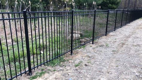 31x48 black metal fencing box of 5|black aluminum fence panels.